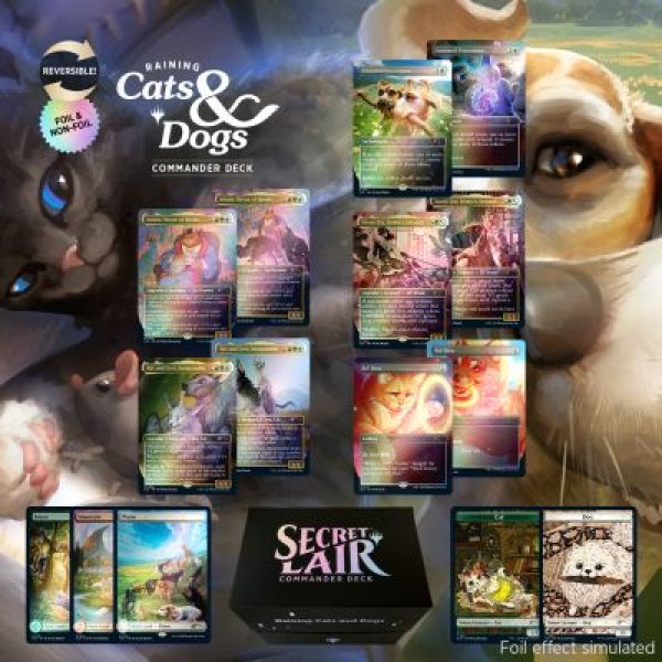 画像1: 【送料無料】Secret Lair Commander Deck: Raining Cats and Dogs【英語版】 (1)